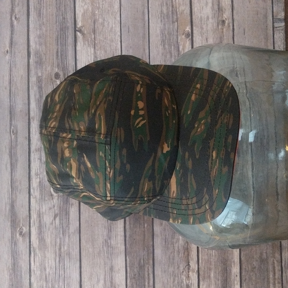 Camo 5 Panel Snapback Cap